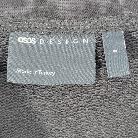 ASOS Design Button Up Long Sleeve Cardigan Shacket Black Unisex S NWOT - Picture 6 of 9